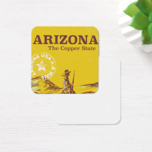 Arizona l'état du cuivre affiche de voyage vintage