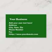 Arizona Map en Afbeelding Text Visitekaartje (Achterkant)