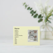 Arizona Map en Statenvlag Visitekaartje (Staand voorkant)