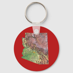 Arizona Map Sleutelhanger