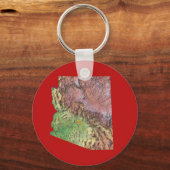 Arizona Map Sleutelhanger (Voorkant)