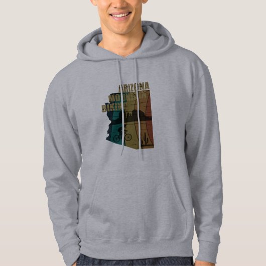 Arizona mountainbiken vintage hoodie (Voorkant)