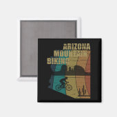 Arizona mountainbiken vintage magneet (Voorkant / Achterkant)