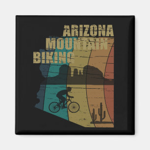 Arizona mountainbiken vintage magneet