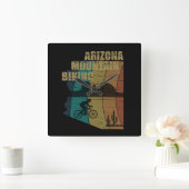 Arizona mountainbiken vintage vierkante klok (Huis)
