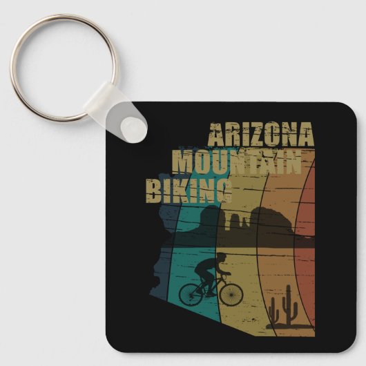 Arizona mountainbiking sleutelhanger (Voorkant)