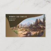 Arizona Mountains Desert Visitekaartje (Voorkant)