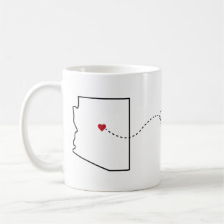 Arizona naar Wisconsin - Mok van Heart2Heart Coffe