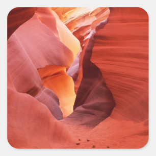 Arizona, Navajo Nation, Lower Antelope Canyon, Vierkante Sticker