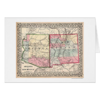 Arizona New Mexico Map 1867