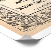 Arizona New Mexico Map 1867 Poster (Hoek)