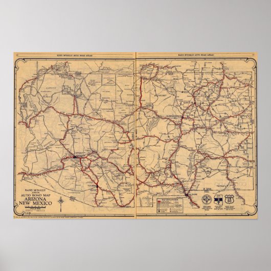 Arizona, New Mexico Poster (Voorkant)