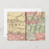Arizona, Nouveau-Mexique Carte par Mitchell (Devant / Derrière)