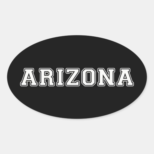 Arizona Ovale Sticker (Voorkant)