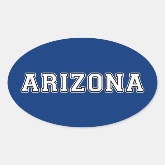 Arizona Ovale Sticker (Voorkant)