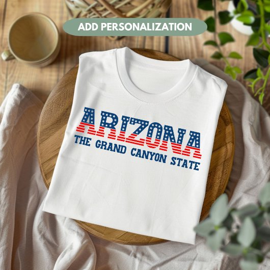 Arizona Patriotic de Grand Canyon State Custom T-shirt