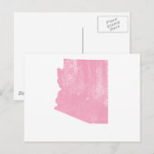 Arizona Pink  Grunge Briefkaart (Voorkant / Achterkant)