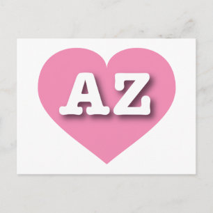 Arizona Pink Heart - Ik hou van AZ Briefkaart