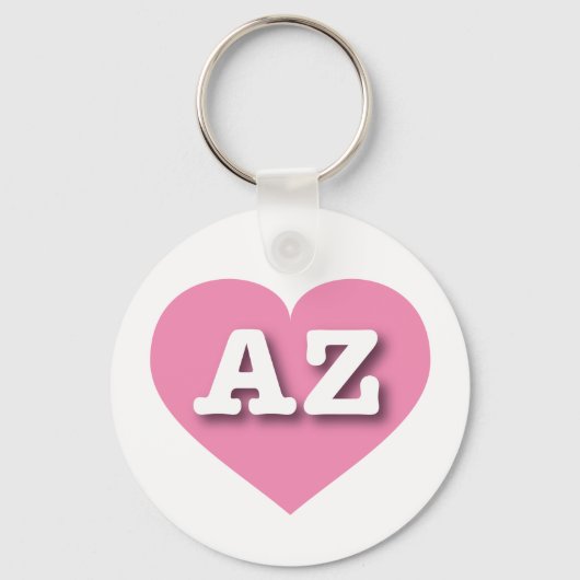 Arizona Pink Heart - Ik hou van AZ Sleutelhanger (Voorkant)