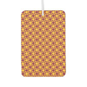Arizona Pop Art Checkerboard Maroon Gold Pattern Luchtverfrisser (Voorkant)