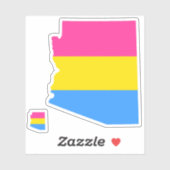 Arizona Pride Gestreepte Pansexual Vlag Sticker (Vel)