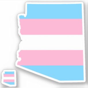 arizona pride striped transgender vlag sticker