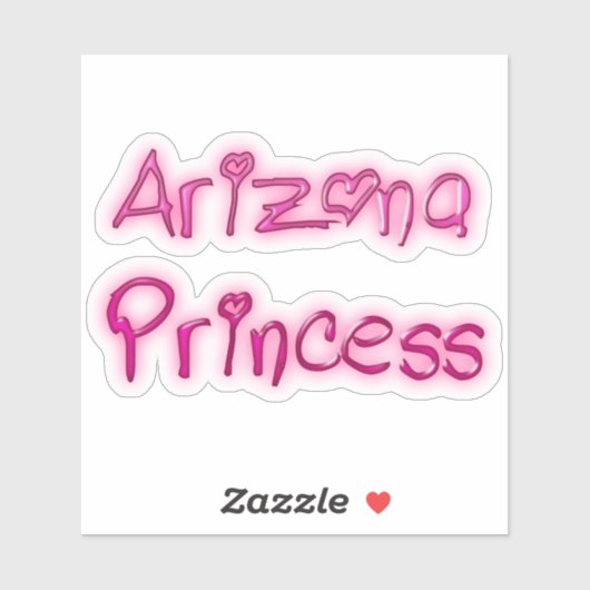 Arizona Princess Pink Sticker (Vel)