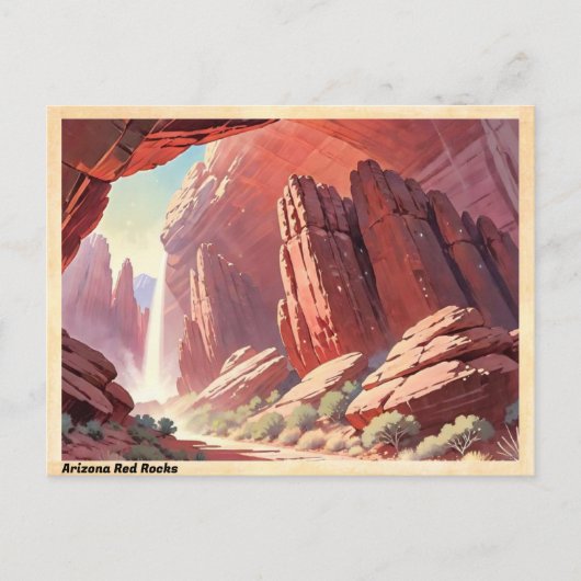 Arizona Red Rocks Briefkaart (Voorkant)