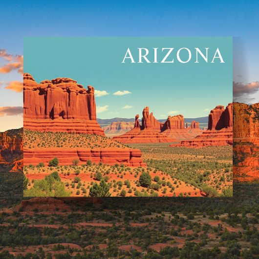  Arizona Red Rocks Travel Retro Briefkaart
