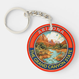 Arizona Reis Kunst Badge Sleutelhanger