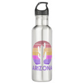 Arizona - Retro Cactus Souvenir Waterfles (Voorkant)