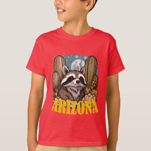 Arizona Ringstaartkat omringd door witte cactussen T-shirt