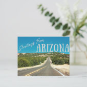 Arizona Road Trip Briefkaart (Staand voorkant)