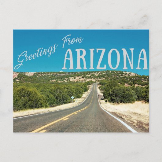 Arizona Road Trip Briefkaart (Voorkant)