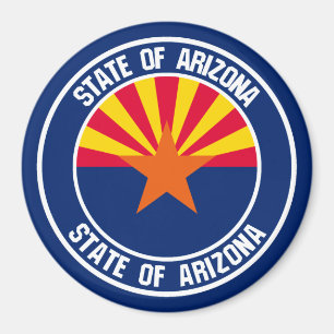 Arizona Round Emblem Magneet