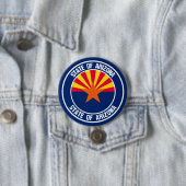 Arizona Round Emblem Ronde Button 7,6 Cm (In situ)