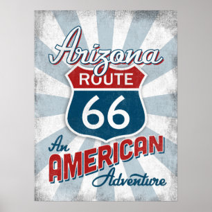 Arizona Route 66  Amerika Poster