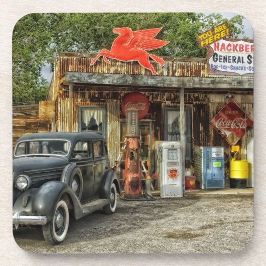 Arizona Route 66 Rustic retro store Onderzetter (Voorkant)