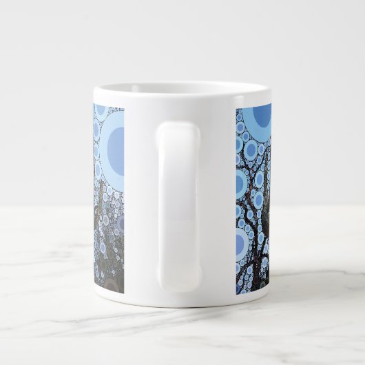 Arizona Saguaro Cactus Concentric Circle Mosaic Jumbo Mok (Achterkant)