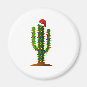 Arizona Saguaro Cactus Kerstlights Magneet