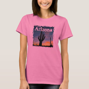 Arizona Saguaro Cactus op het Sunset Southwestern  T-shirt