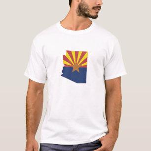 Arizona-schets van de Arizonan-staatsvlag T-shirt