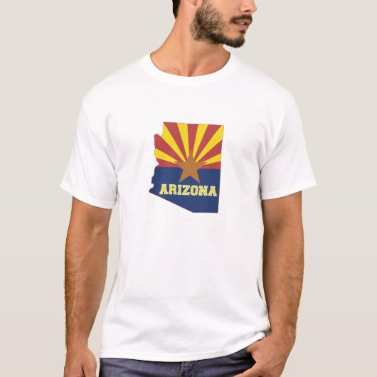 Arizona - Schets van het overzicht van de Arizonan T-shirt (Voorkant)