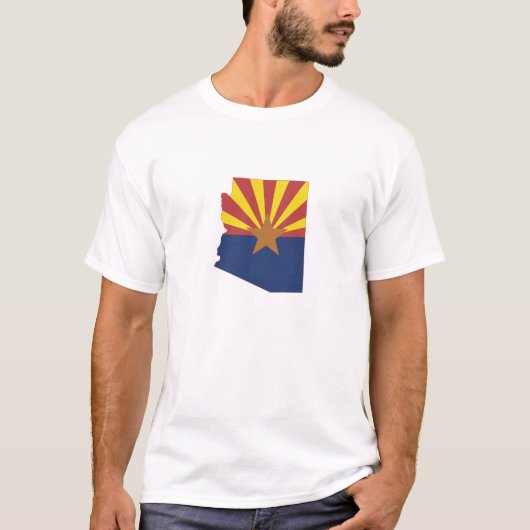 Arizona - Schets van het overzicht van de Arizonan T-shirt (Voorkant)