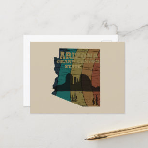 Arizona Sedona kaart grand canyon landschap retro