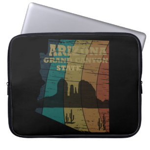 Arizona Sedona kaart grand canyon landschap retro Laptop Sleeve