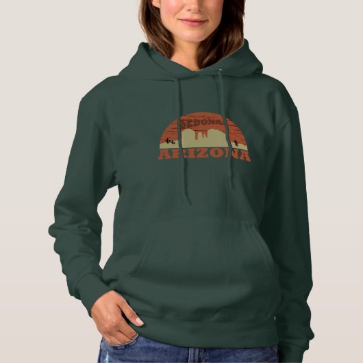Arizona sedona landschap az retro hoodie (Voorkant)