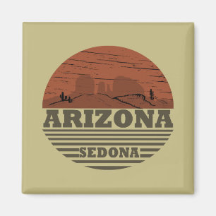 Arizona Sedona landschap az retro Magneet