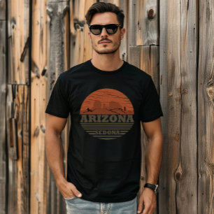 Arizona Sedona landschap az retro T-shirt