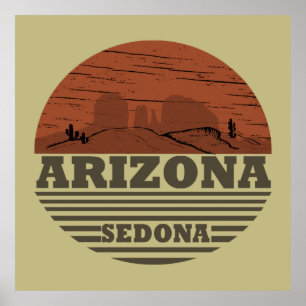 arizona sedona  landschap poster